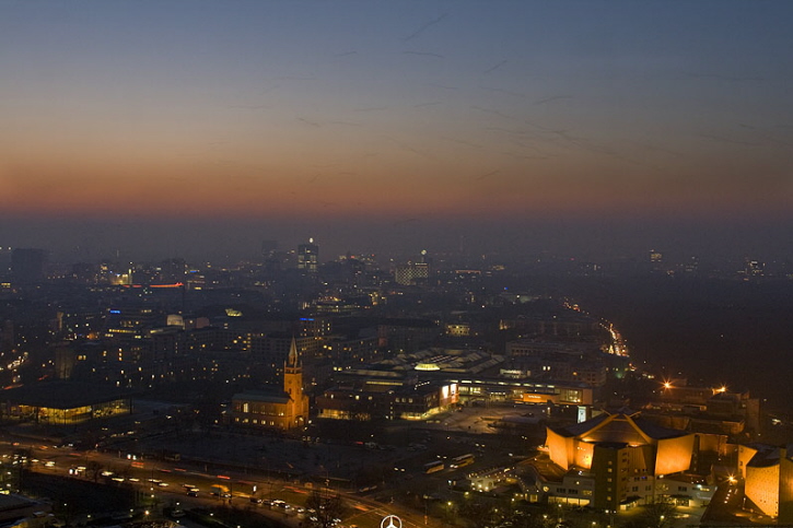 Abendhimmel �ber der Berliner City